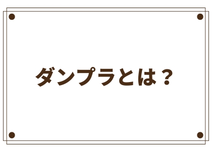 ダンプラとは？