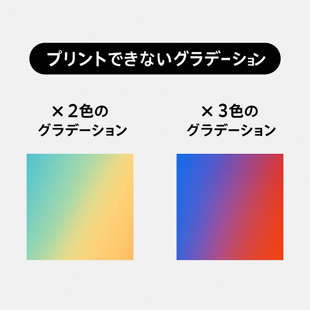 プリントできないグラデーション