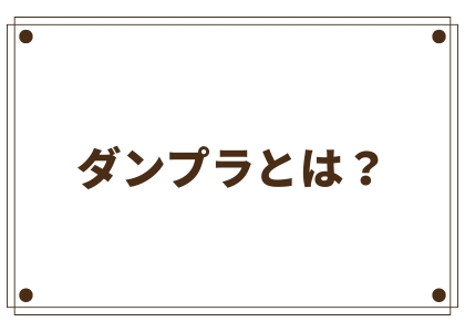 ダンプラとは？