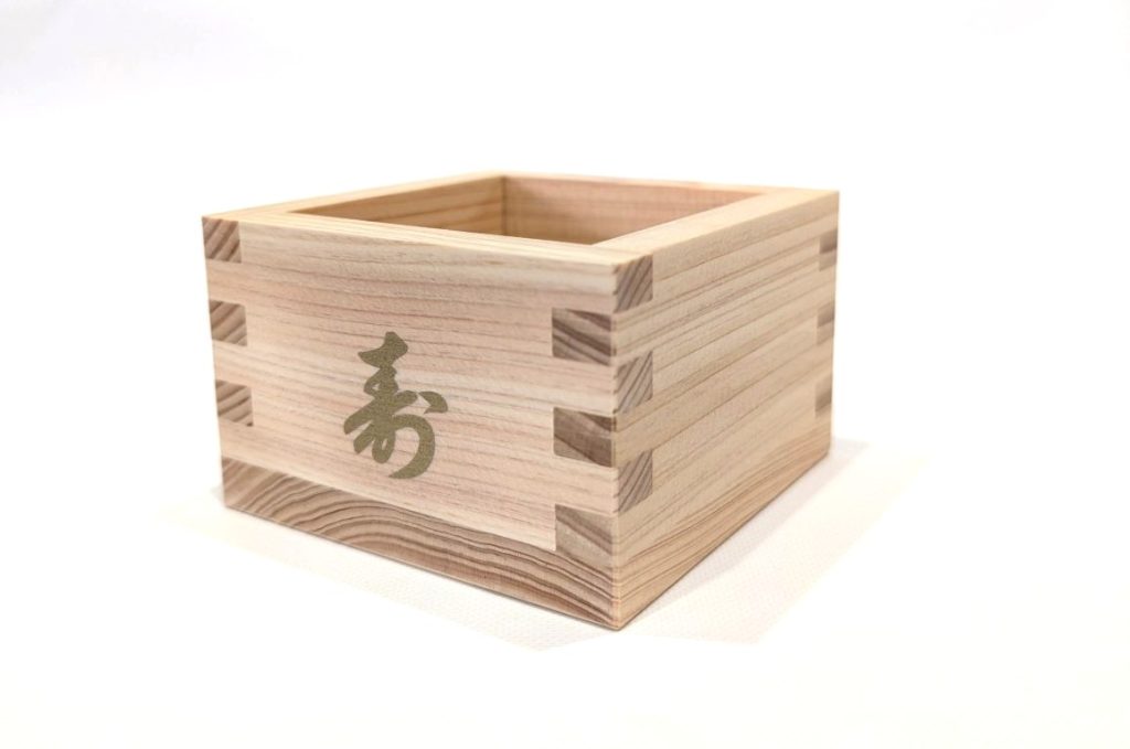 一合枡_金色シルク印刷