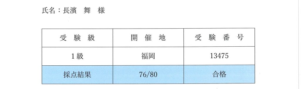 SEO検定1級_合否通知書