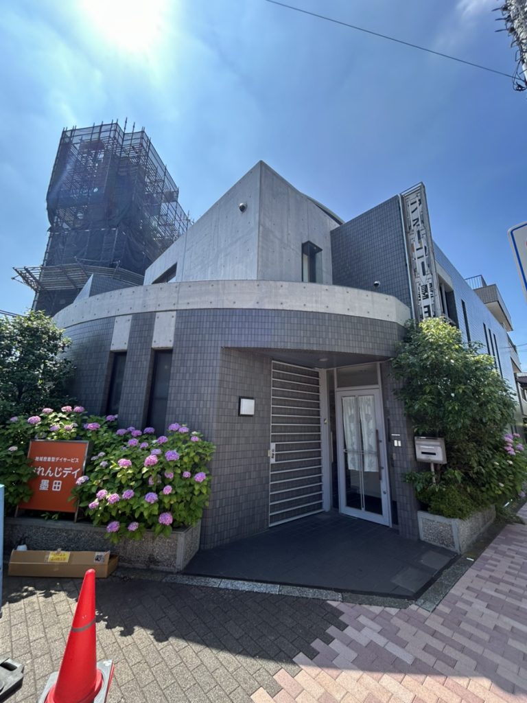 袖看板撤去作業中