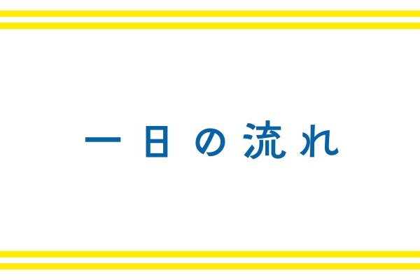 一日の流れ