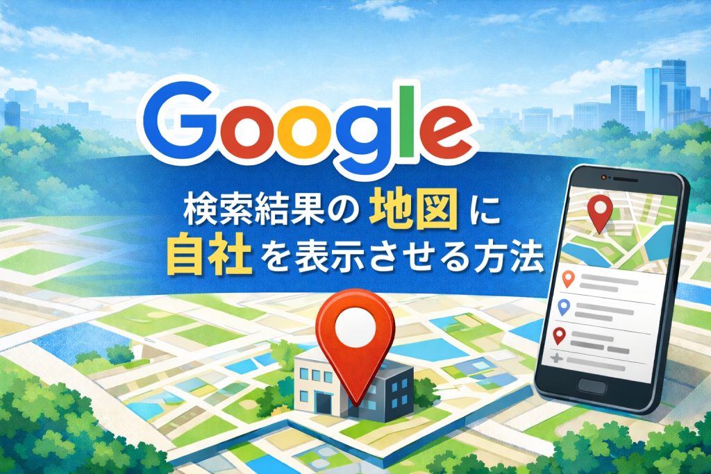 Google検索結果の地図に自社を表示させる方法