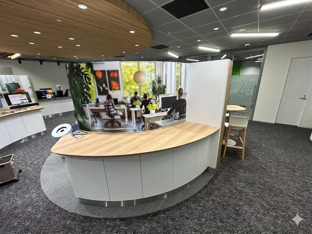 (株)日本HP様のオフィス_受付施工後